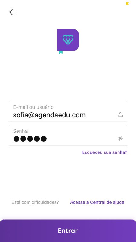 Não consigo entrar (login)