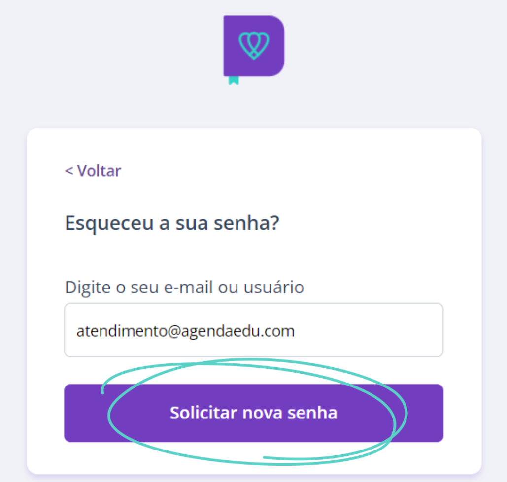 Esqueci a senha, o que fazer? – Agenda Edu